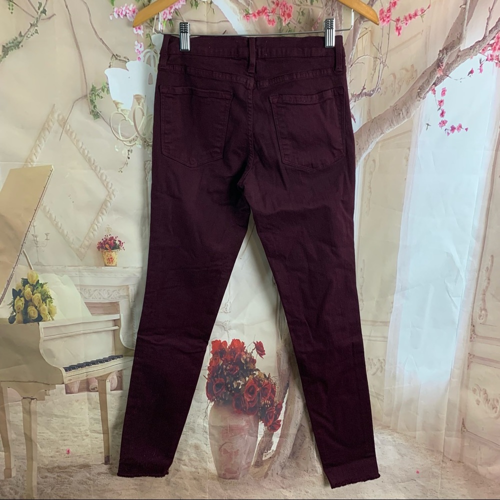 NEW FRAME Raw Hem Skinny Mahogany Jeans - Picture 5 of 9